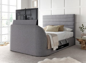 Premium Grey Ottoman Bed | Appleby TV Bed Solutions
